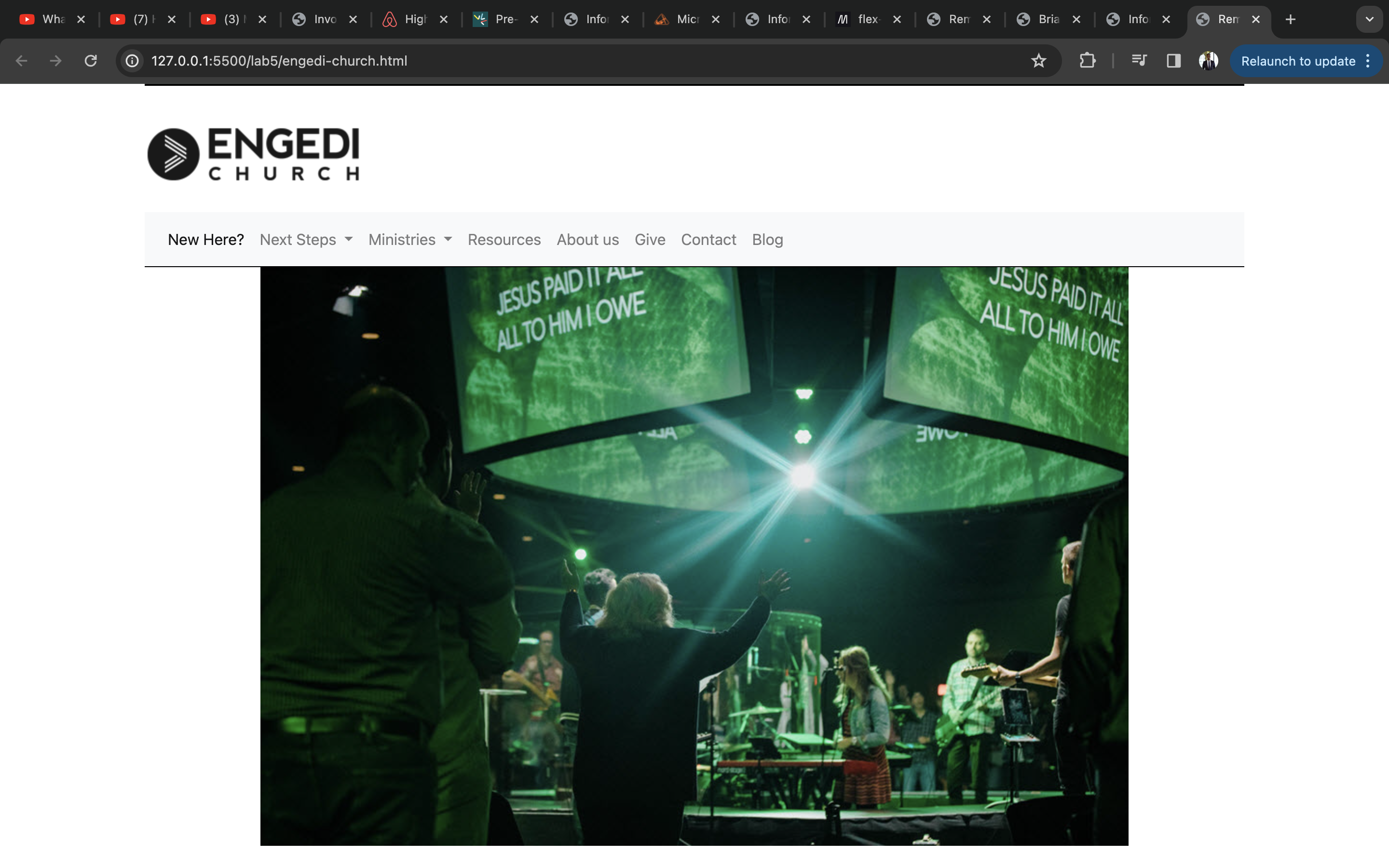 Without hamburger menu